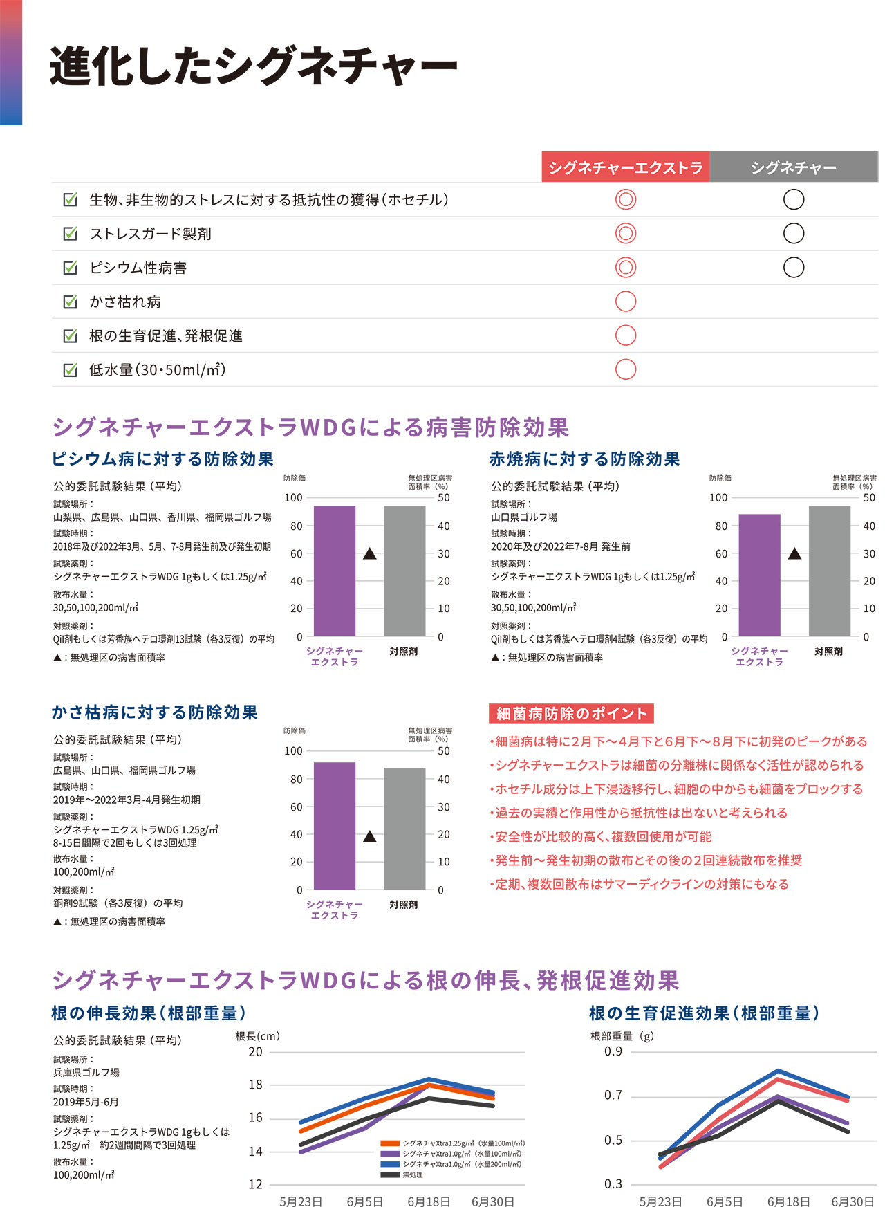 芝生の赤焼病、ピシウム病の防除に。 芝生用殺菌剤　シグネチャーエクストラWDG 1kg入り