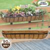 英国ブランド Smart Garden 壁掛けハンギングバスケット 90cm ヤシマット付き