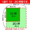 バミューダグラス ノースショアSLT種をまく広さ