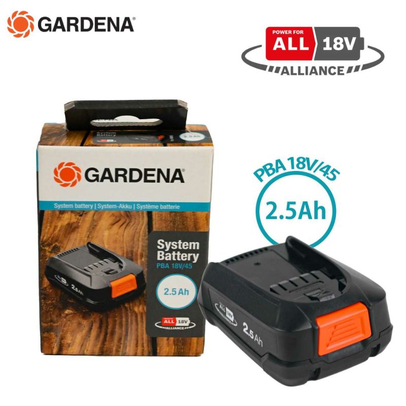 GARDENA ガルデナ 18V バッテリー 2.5Ah 充電池