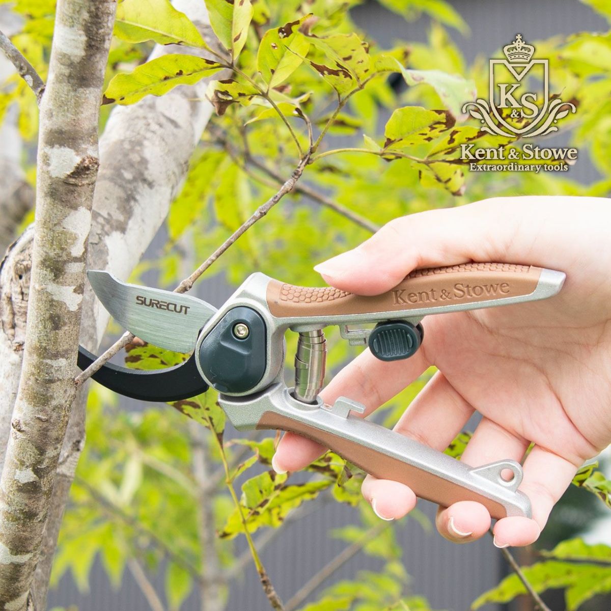 Kent&Stowe ケント＆ストウ ミニ剪定鋏(剪定ばさみ) バイパスタイプ MAX15mm 