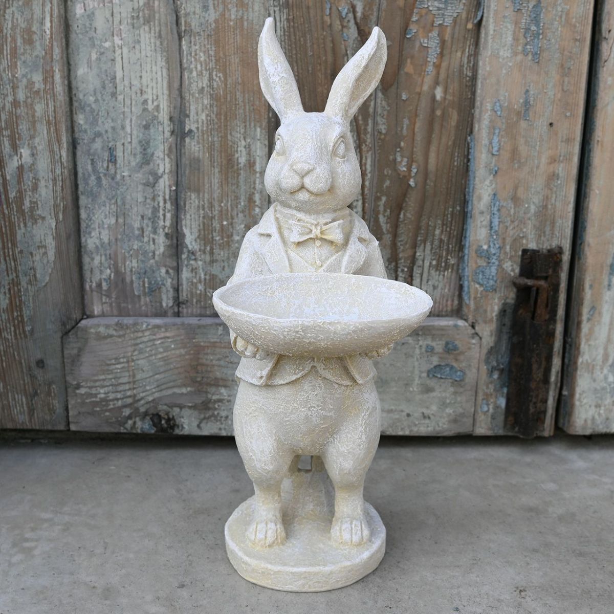 オーナメント スタンディングバニー オフホワイト うさぎ