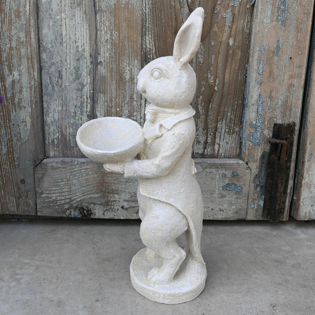 オーナメント スタンディングバニー オフホワイト うさぎ