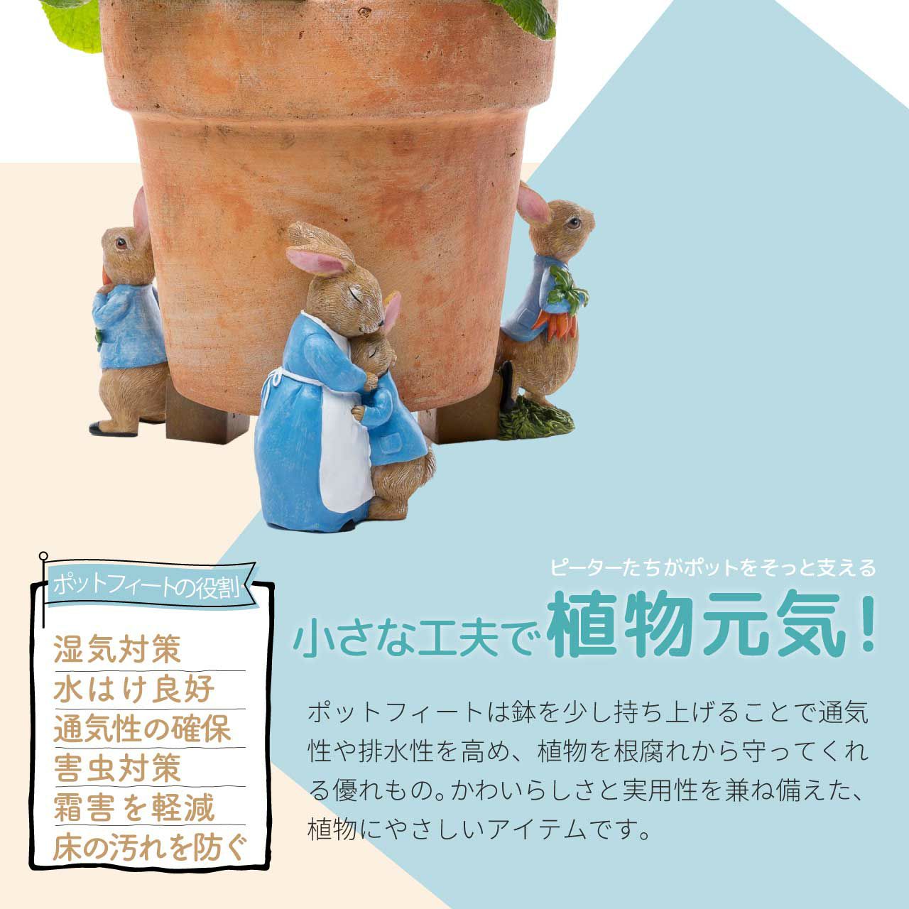 ピーターラビット ポットフィート
