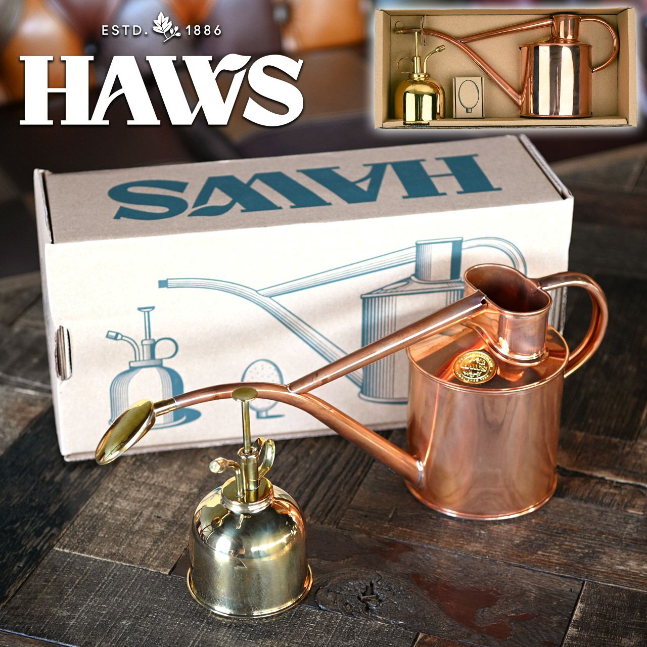 HAWS ジョーロ ウォーターリングカン メタルガルバナイズド シルバー
