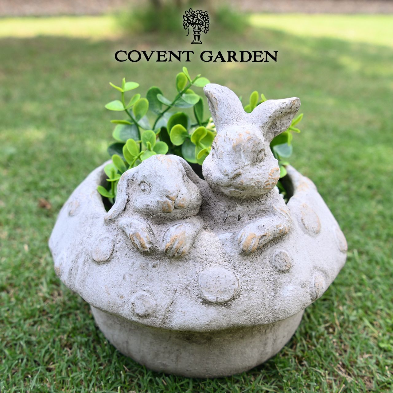 ラビットマッシュポット 植木鉢 プランター ウサギ 兎 きのこ フラワー