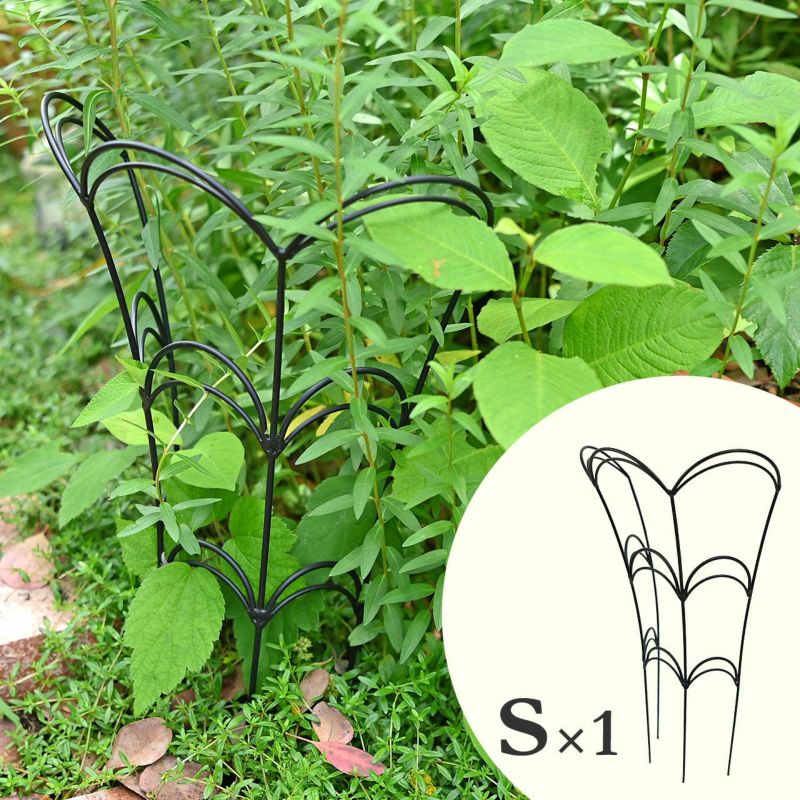 フラワーガード アイアン製 ブラック Sサイズ 1枚