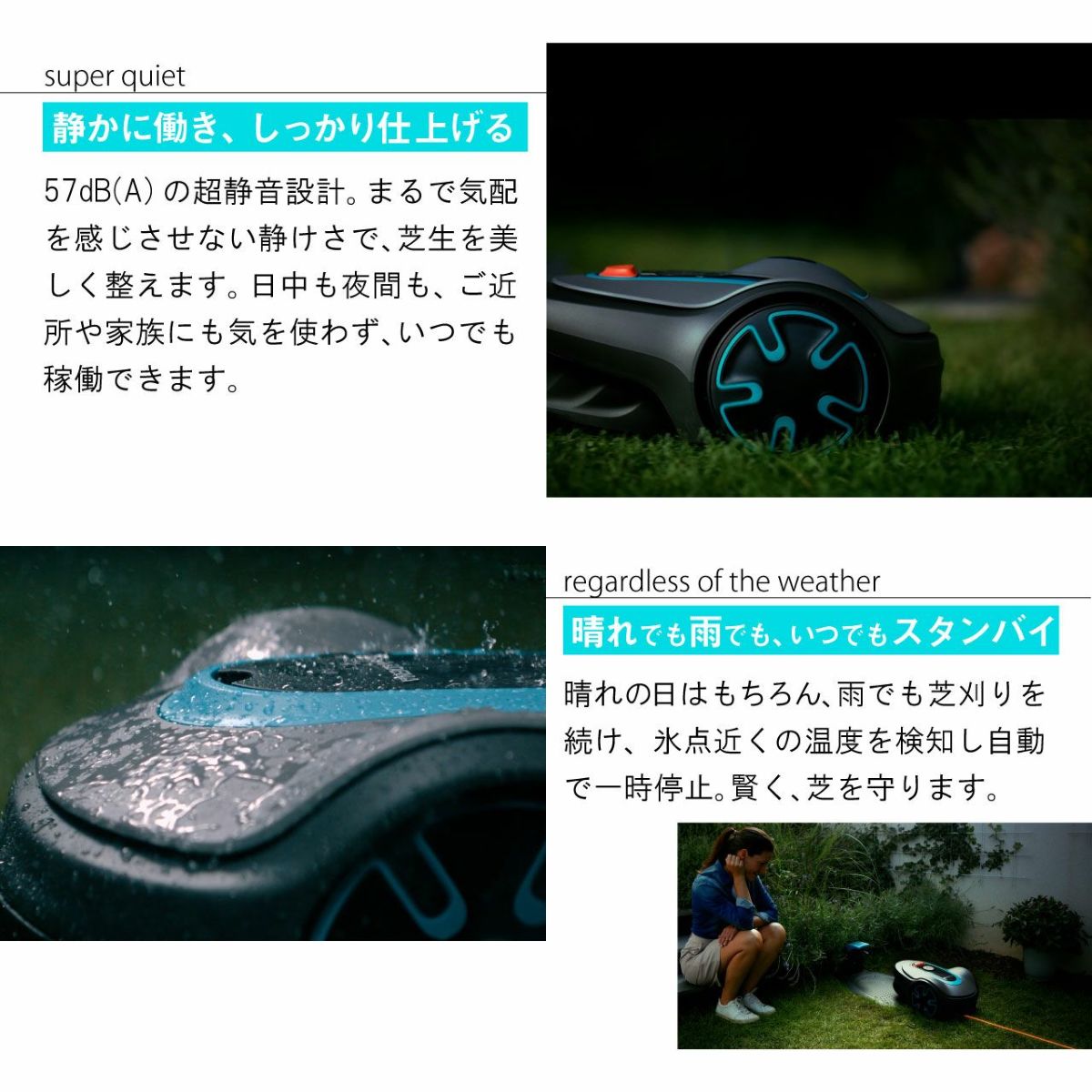 ARDENA ガルデナロボット芝刈り機 SILENO minimo