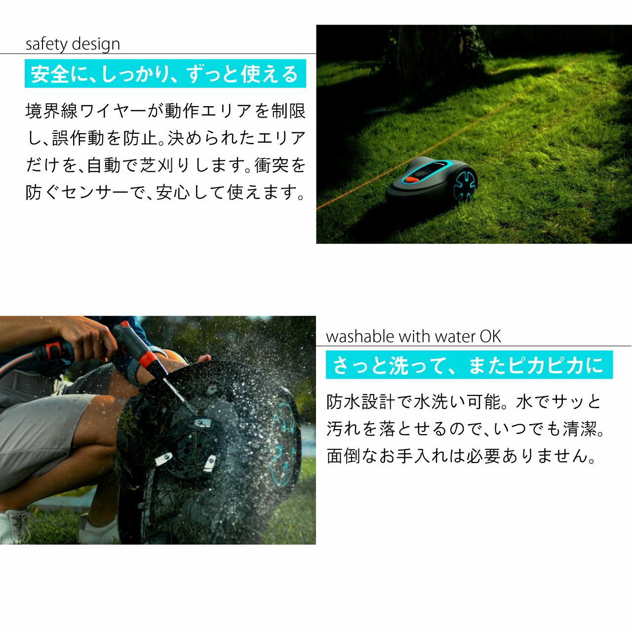 ARDENA ガルデナロボット芝刈り機 SILENO minimo